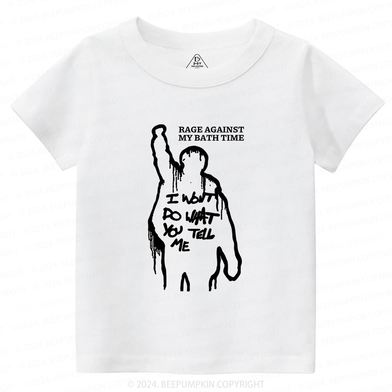 Rage Against My Bath Time Toddler&Kids Tees 7