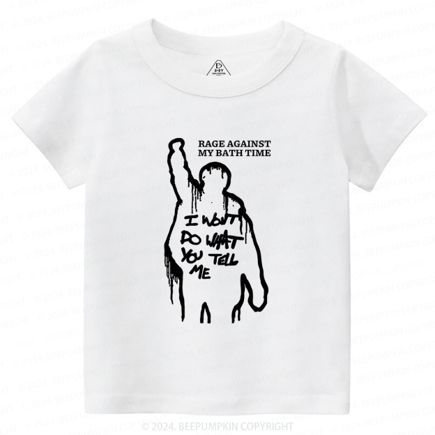 Rage Against My Bath Time Toddler&Kids Tees 7