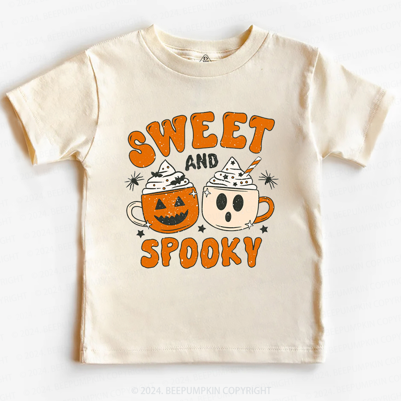 Sweet And Spooky Pumpkin Halloween Toddler&Kids Tees 