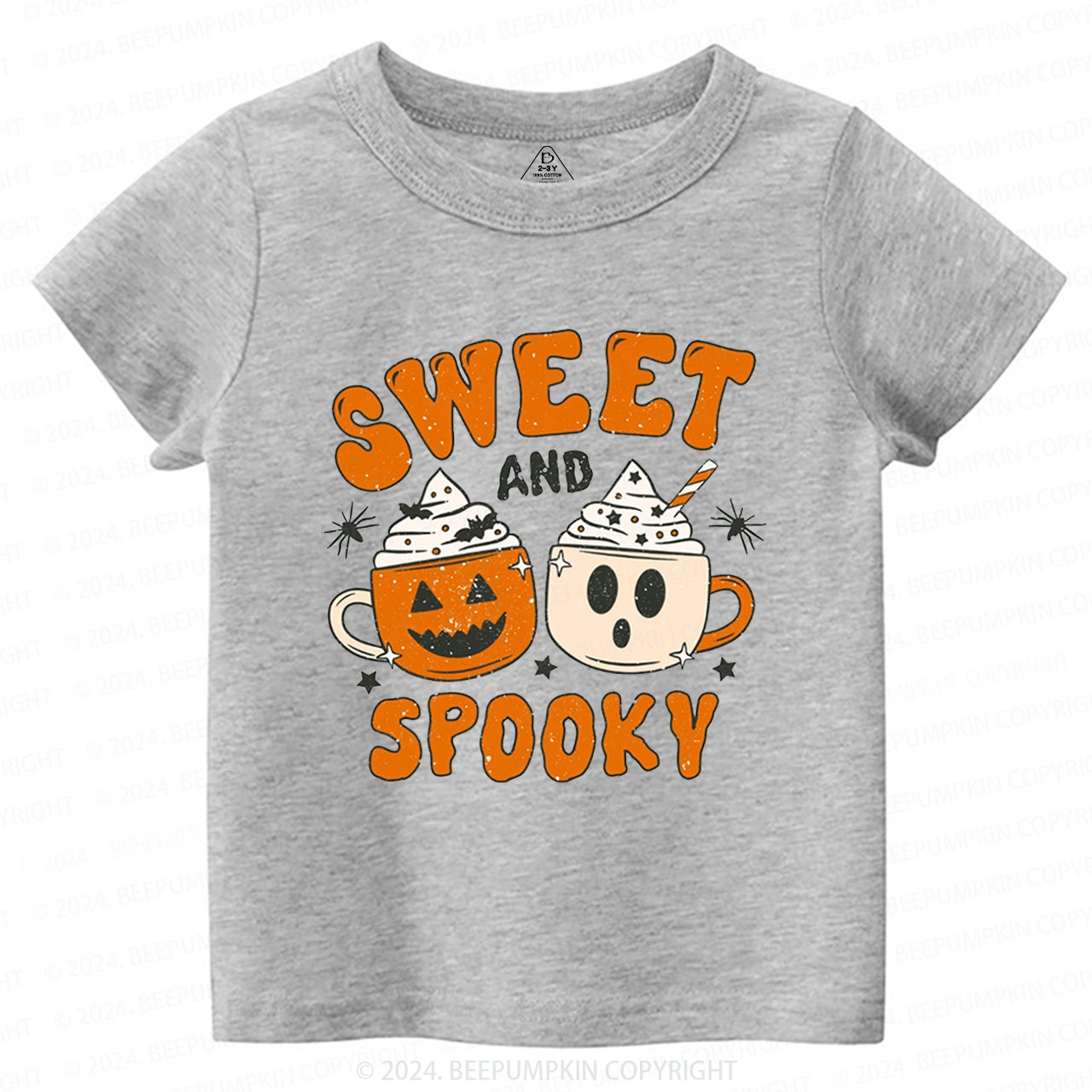 Sweet And Spooky Pumpkin Halloween Toddler&Kids Tees 