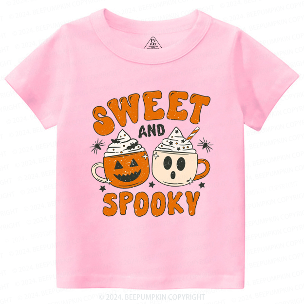 Sweet And Spooky Pumpkin Halloween Toddler&Kids Tees 
