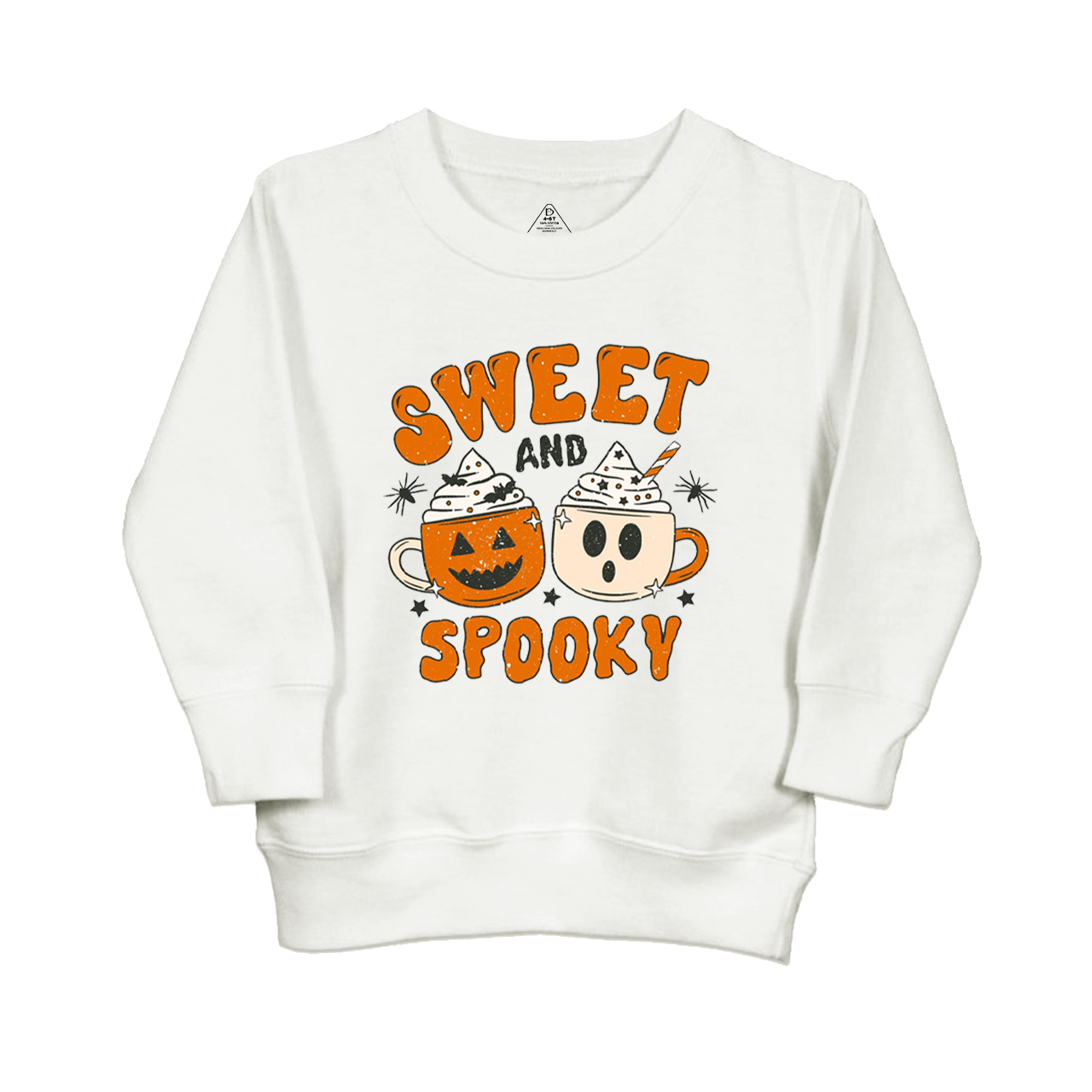 Sweet And Spooky Pumpkin Halloween Kids Sweatshirt