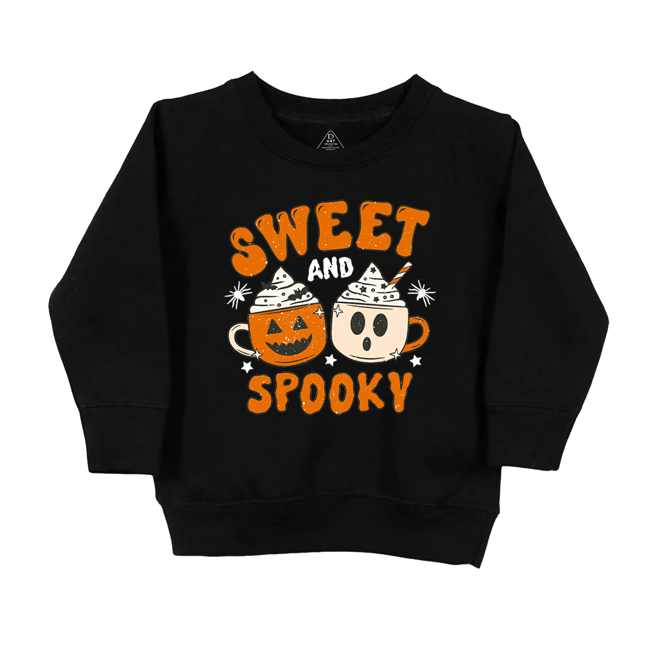 Sweet And Spooky Pumpkin Halloween Kids Sweatshirt