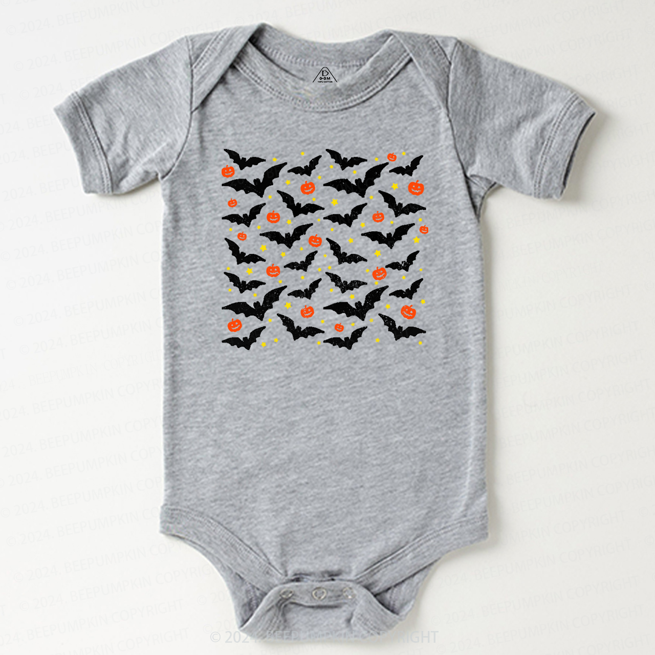 Pumpkin Bat Halloween Bodysuit For Baby
