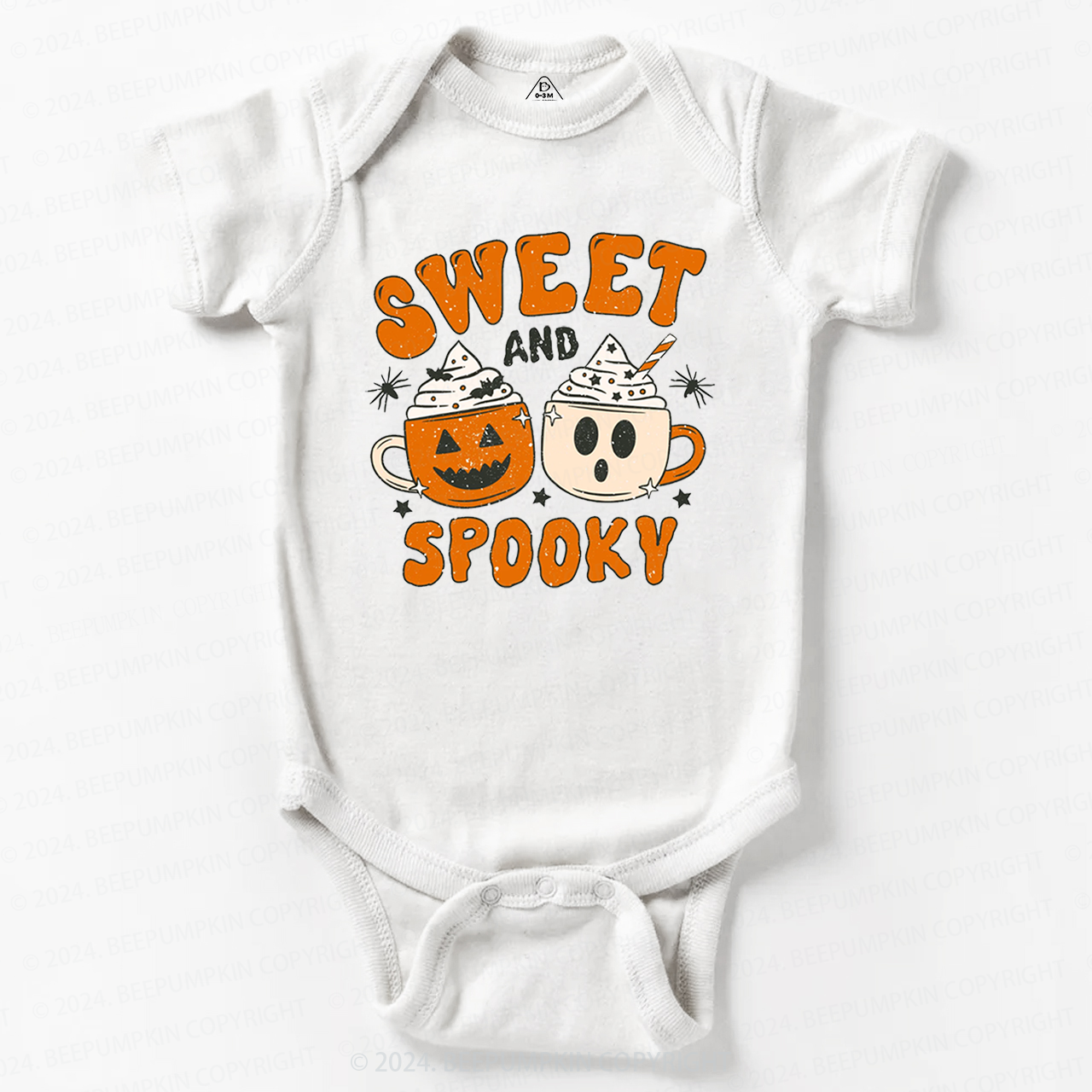 Sweet And Spooky Pumpkin Halloween Bodysuit For Baby