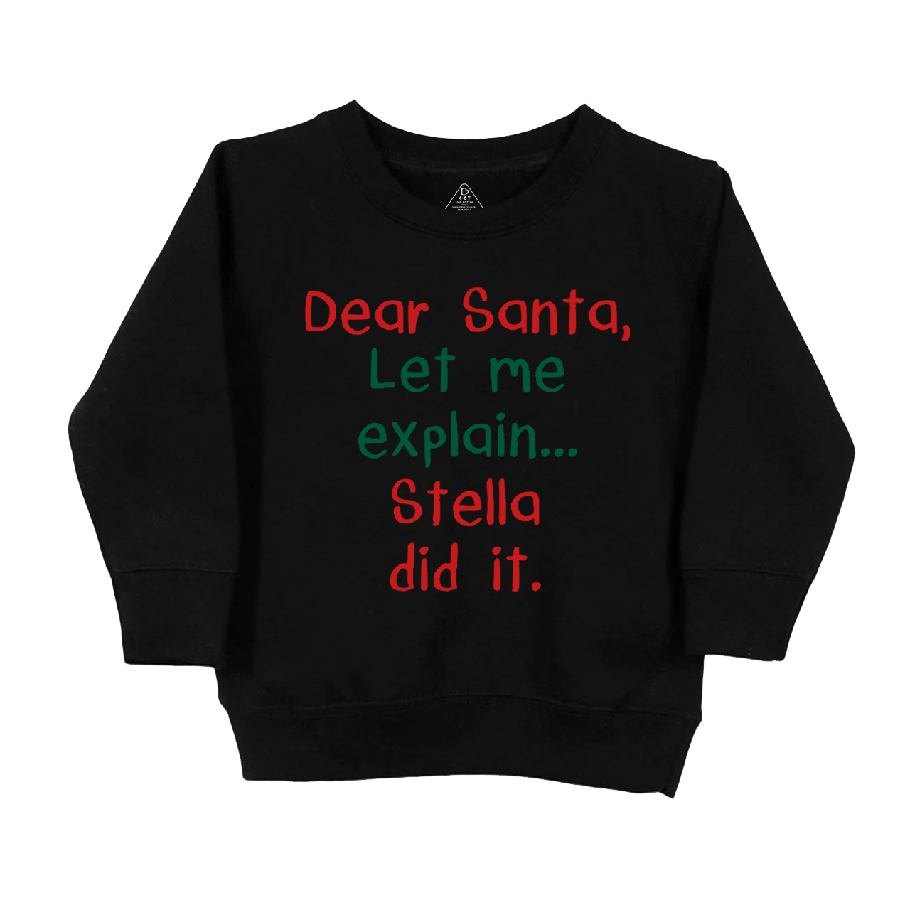 Personalized Funny Christmas Dear Santa Let Me Explain Kids Sweatshirt