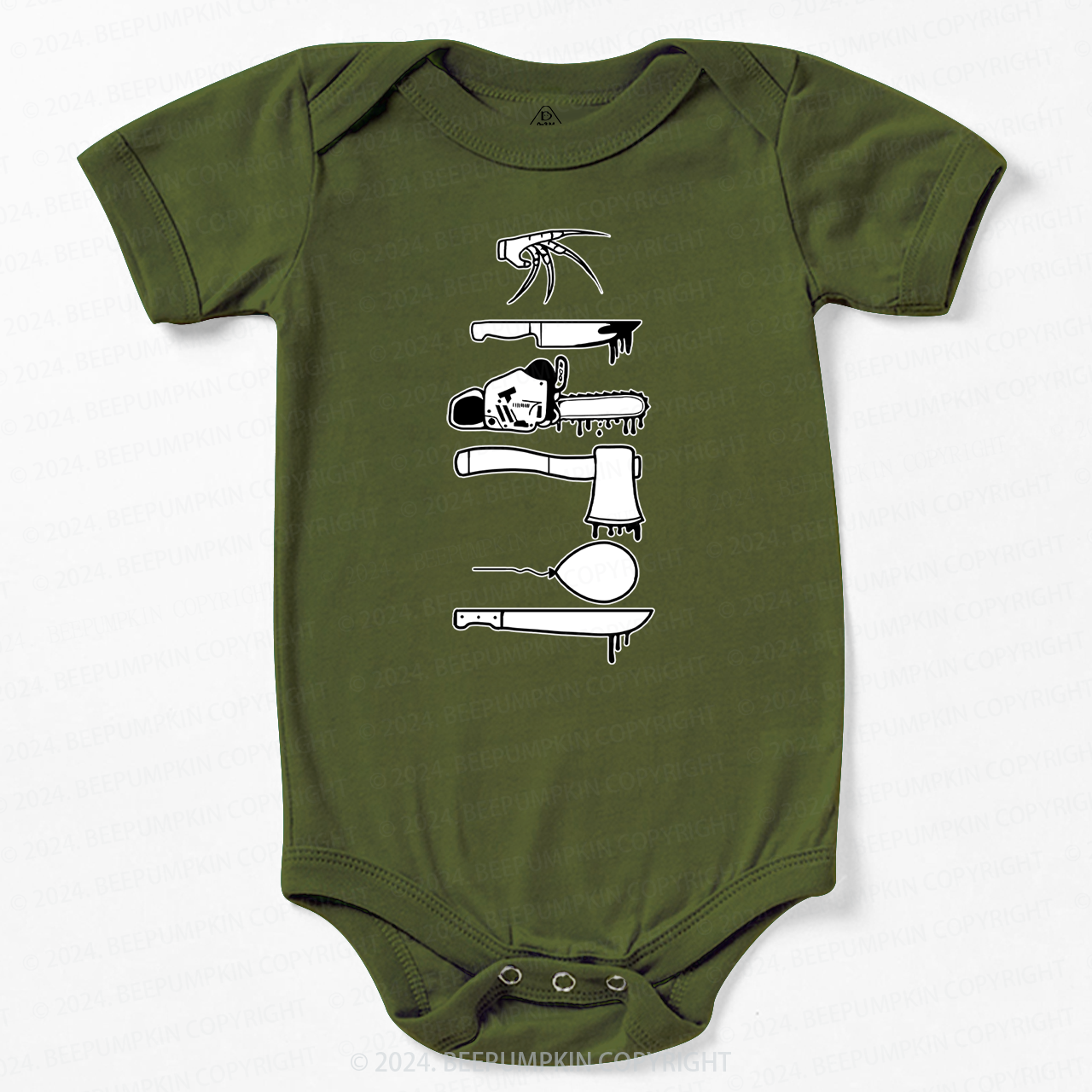 Horror Weapons Halloween Bodysuit For Baby