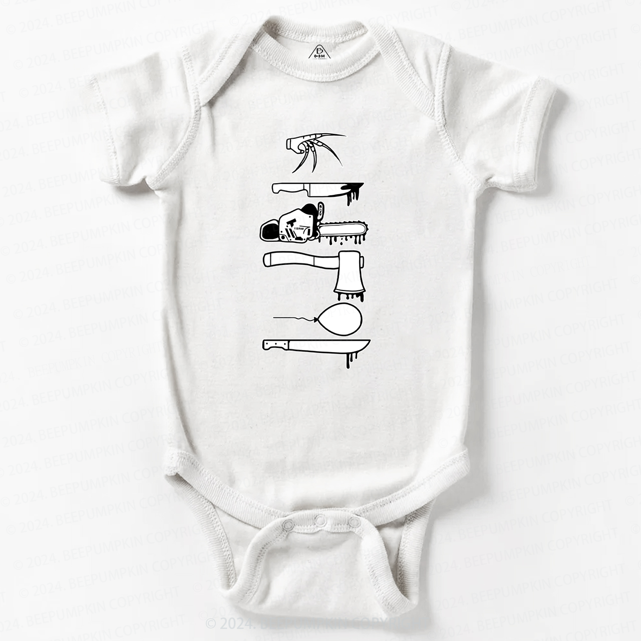 Horror Weapons Halloween Bodysuit For Baby