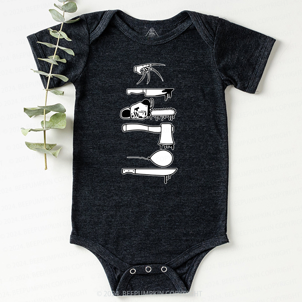 Horror Weapons Halloween Bodysuit For Baby