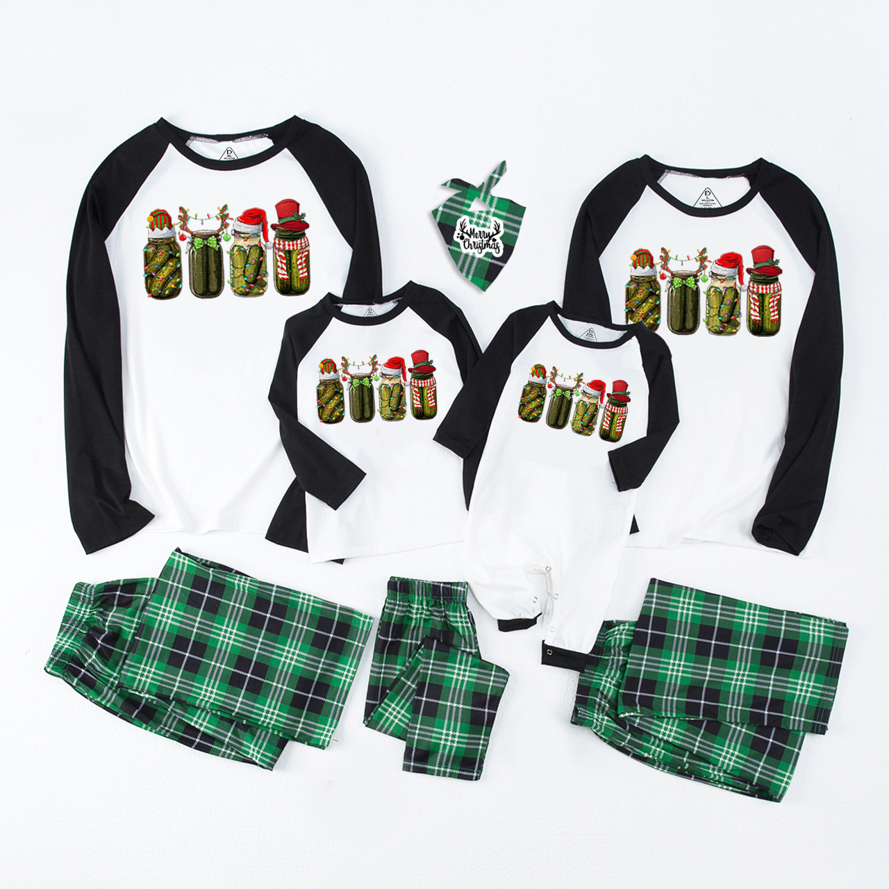 Funny Christmas Pickle Family Matching Pajamas