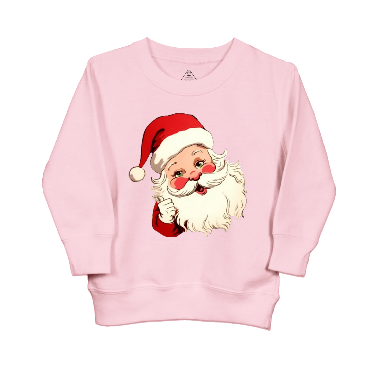  Retro Christmas Santa Hat Kids Sweatshirt