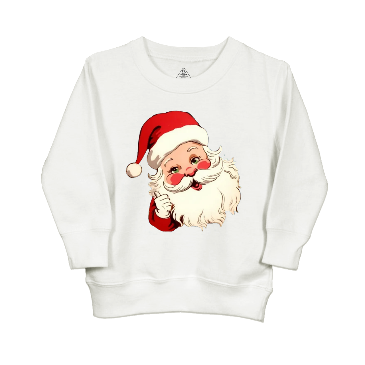  Retro Christmas Santa Hat Kids Sweatshirt