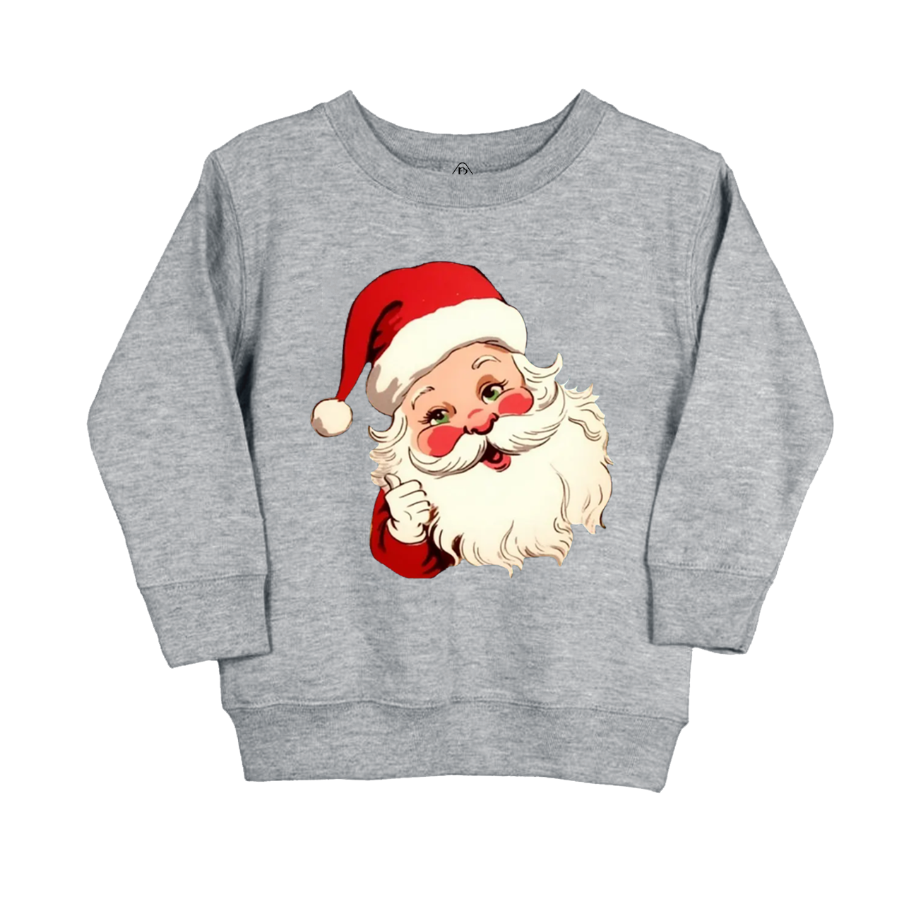  Retro Christmas Santa Hat Kids Sweatshirt