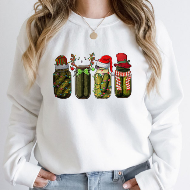  Funny Christmas Pickle Sweatshirt For Mama