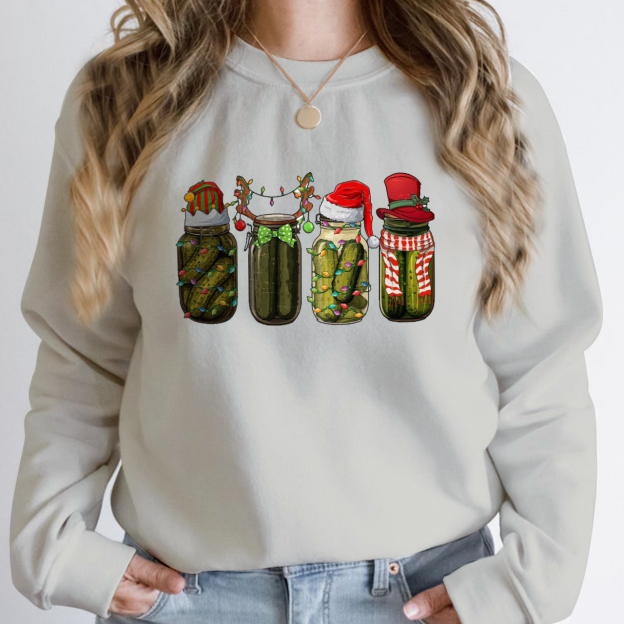  Funny Christmas Pickle Sweatshirt For Mama