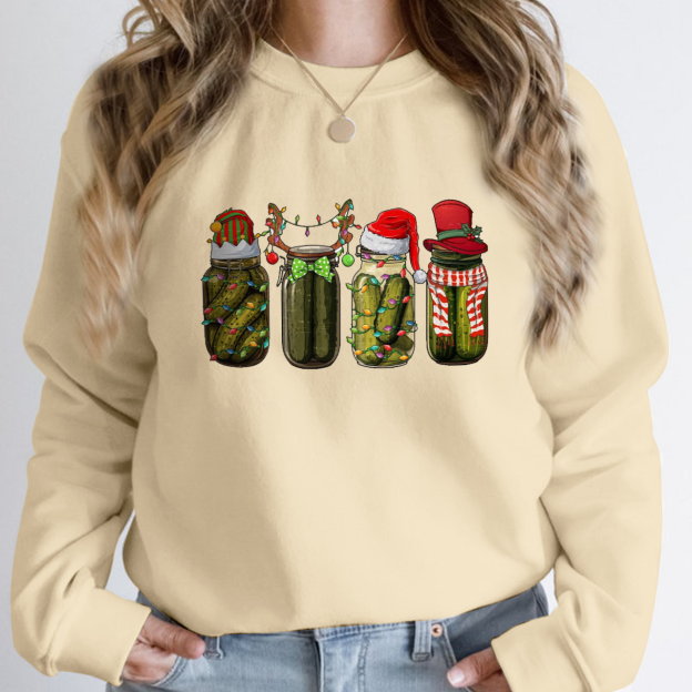  Funny Christmas Pickle Sweatshirt For Mama