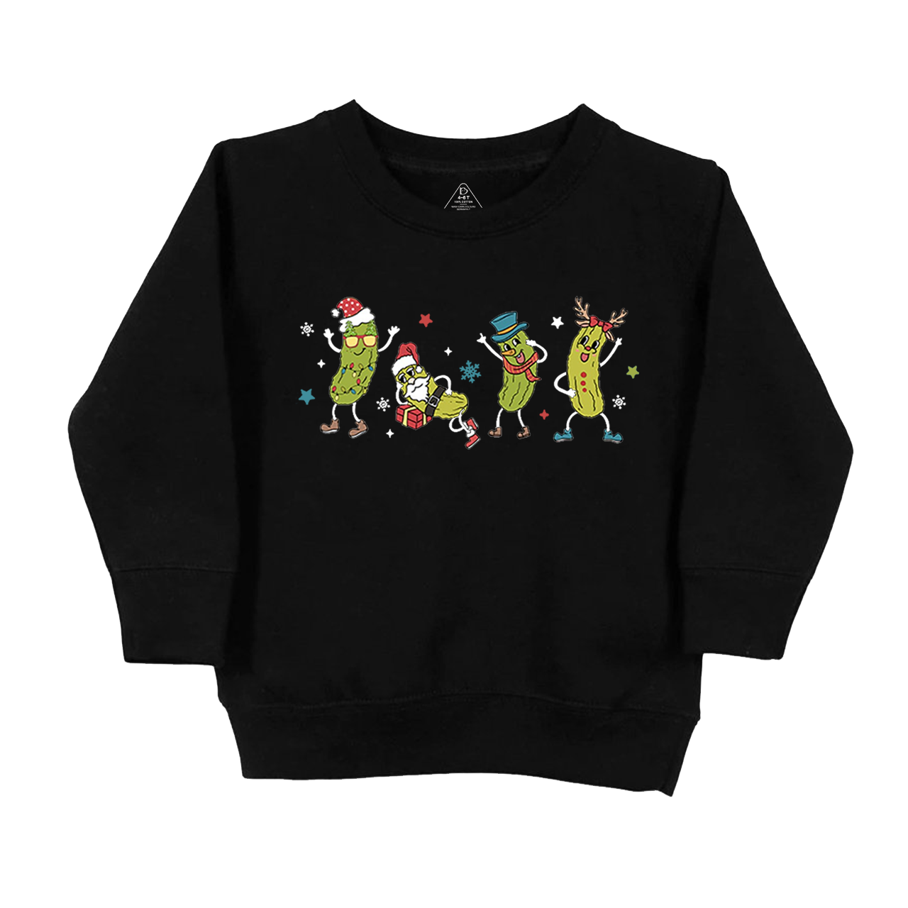 Retro Christmas Santa Hat Kids Sweatshirt