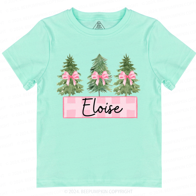 Personalized Kid Name Christmas Toddler&Kids Tees Beepumpkin