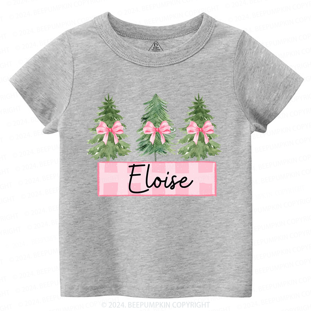 Personalized Kid Name Christmas Toddler&Kids Tees Beepumpkin