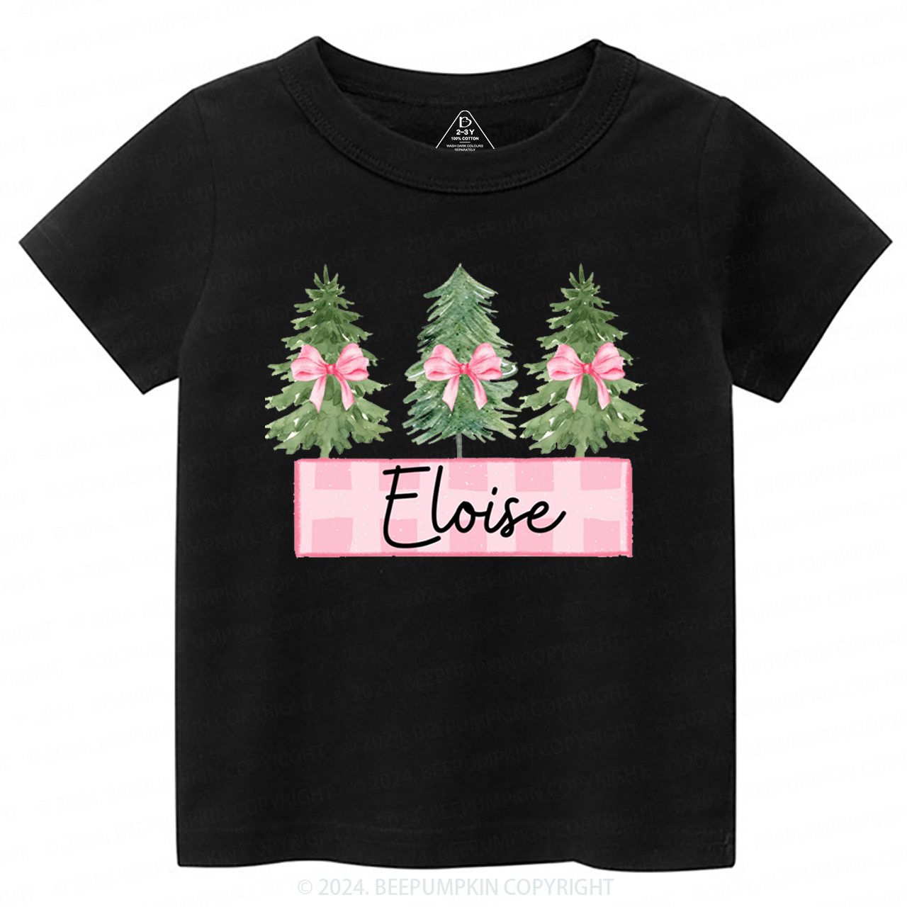 Personalized Kid Name Christmas Toddler&Kids Tees Beepumpkin