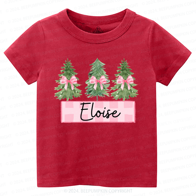 Personalized Kid Name Christmas Toddler&Kids Tees Beepumpkin