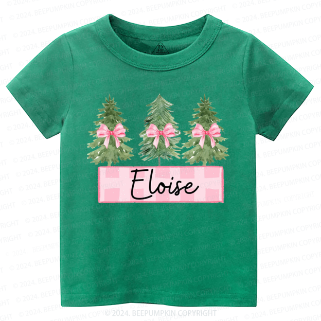 Personalized Kid Name Christmas Toddler&Kids Tees Beepumpkin