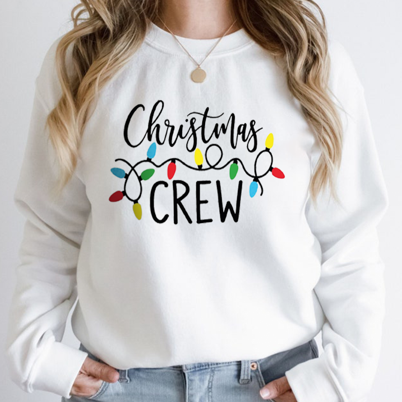 Christmas Crew Sweatshirt For Mama Beepumpkin