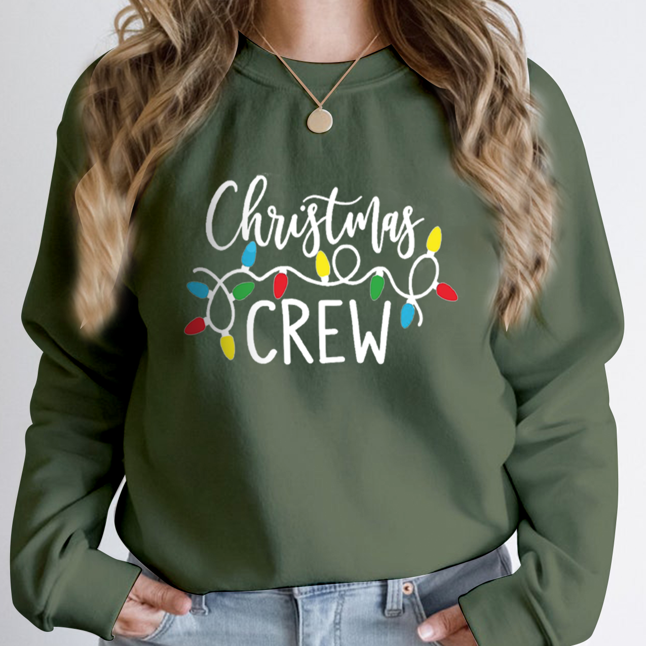 Christmas Crew Sweatshirt For Mama Beepumpkin
