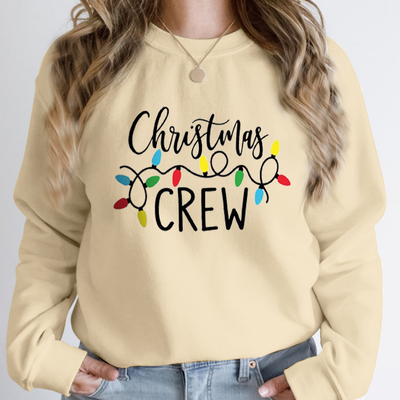 Christmas Crew Sweatshirt For Mama Beepumpkin