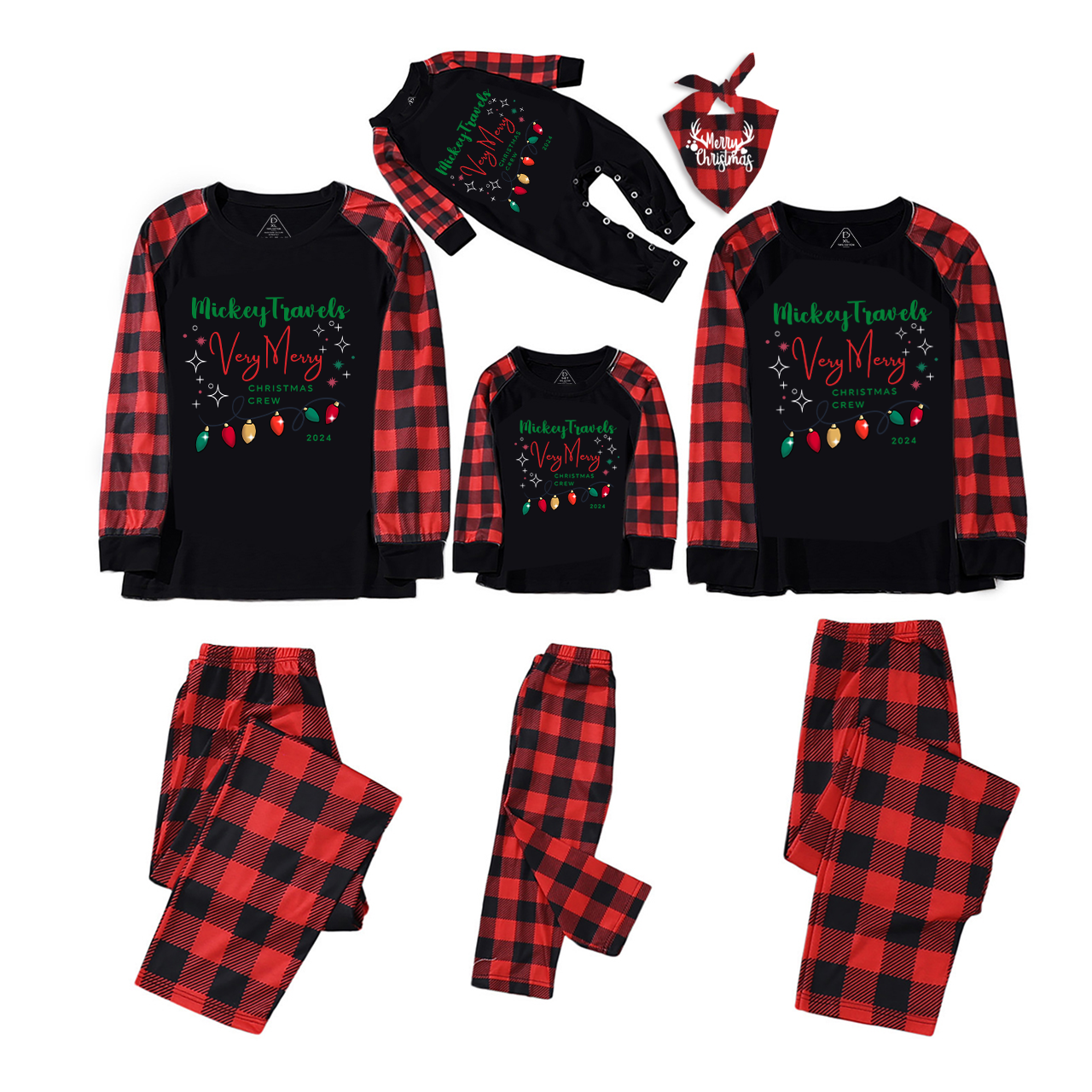 Very Merry Christmas Crew Christmas Family Pajamas