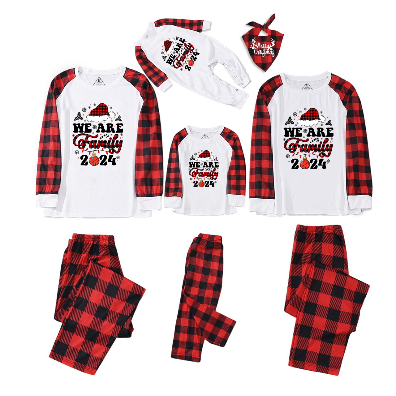 We Are Family Christmas Crew Matching Pajamas Sale-Beepumpkin™