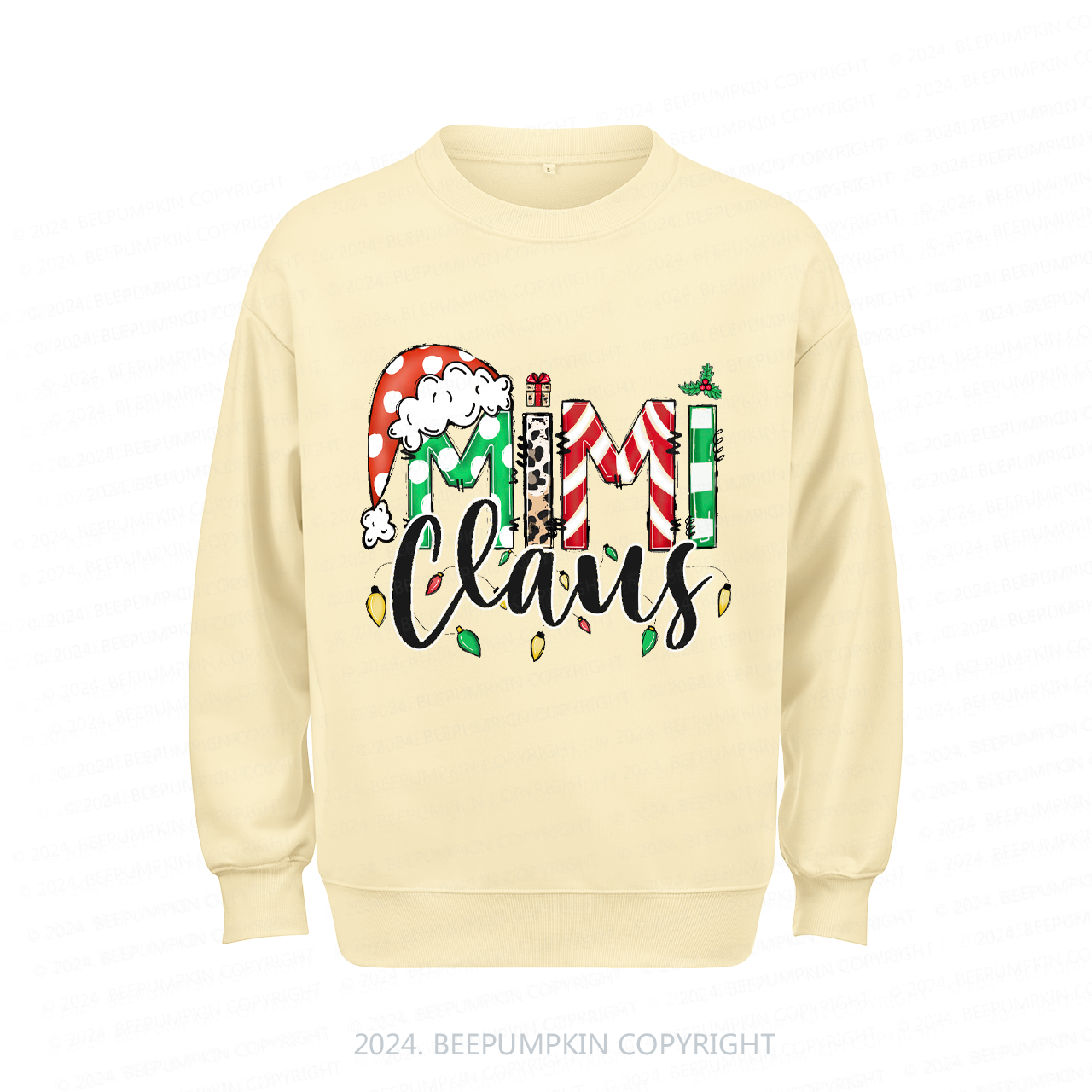 Mimi Claus Christmas Sweatshirt For Mama Beepumpkin