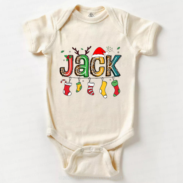 Image of Personalized Christmas Gifts Baby Bodysuit Beepumpkin