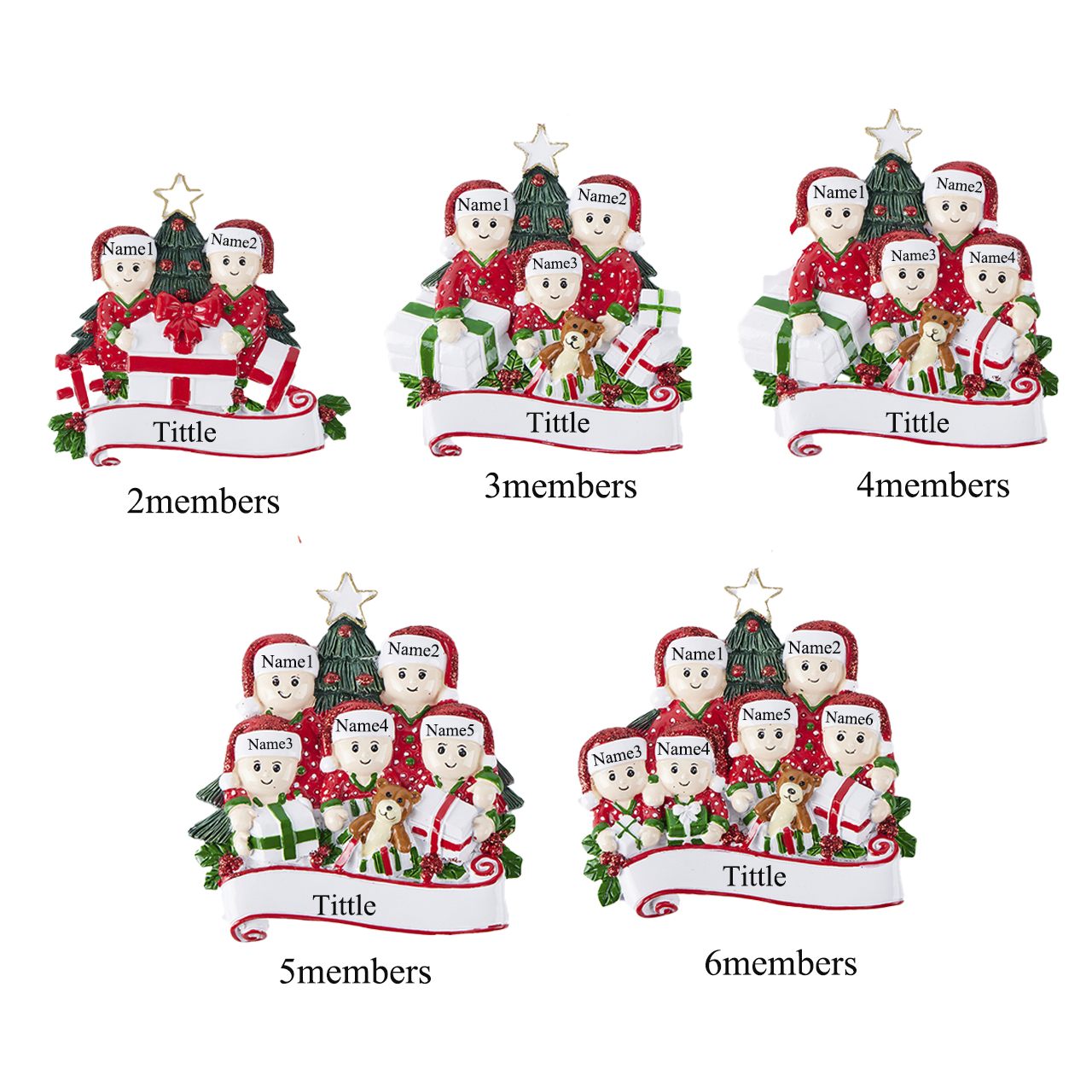 Personalized Christmas Gift Family Christmas Ornament