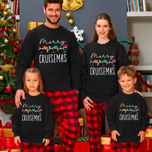 Image of Merry Cruisemas Family Cruise Christmas Sweatshirt Beepumpkin