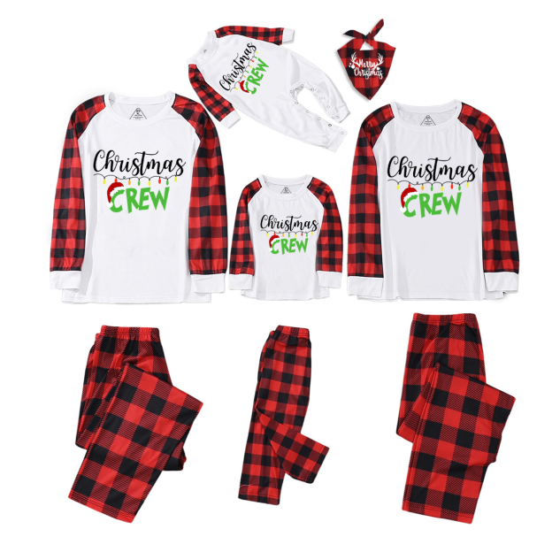 Christmas Crew Lanterns Family Matching Pajamas Beepumpkin