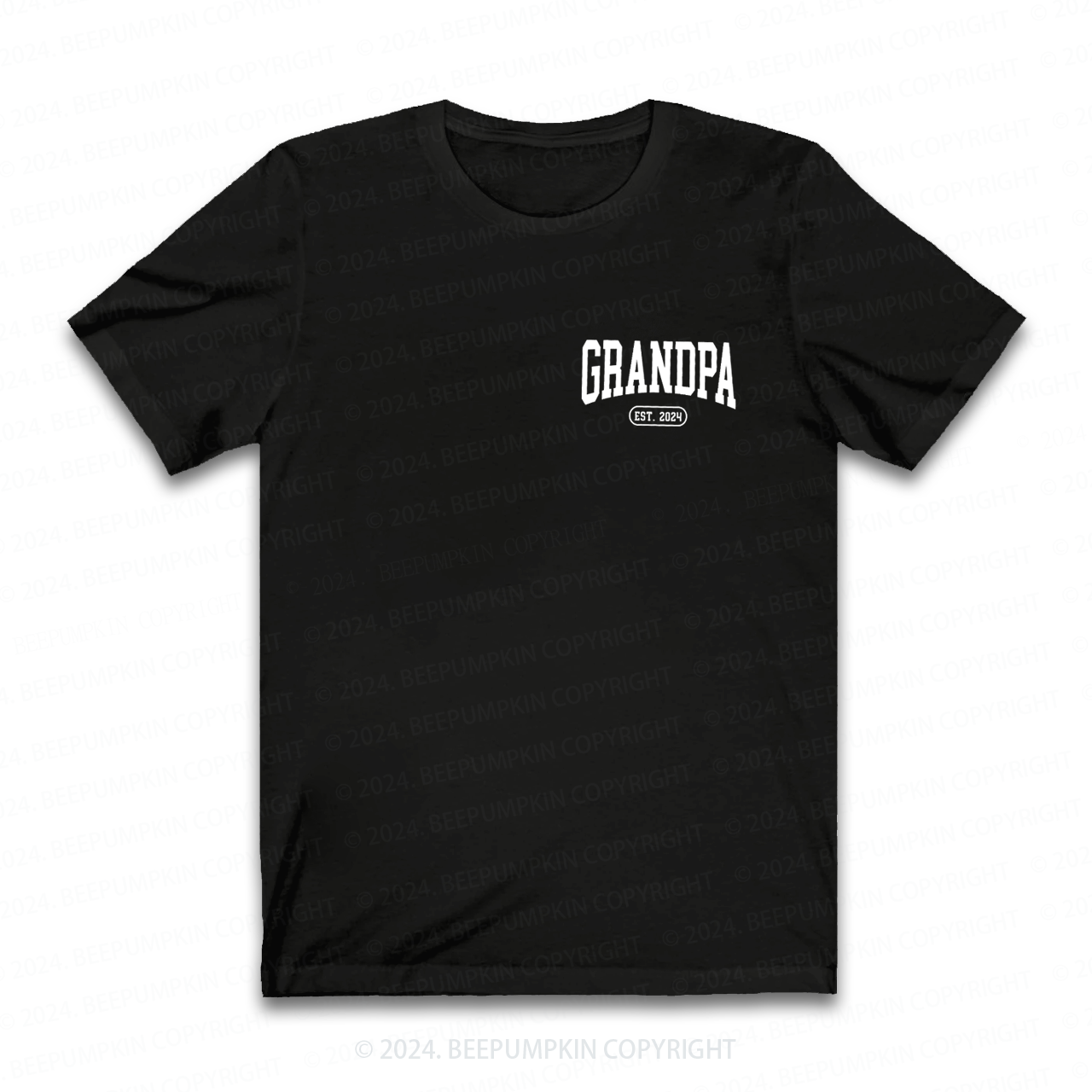 Personalized Grandpa EST Shirt