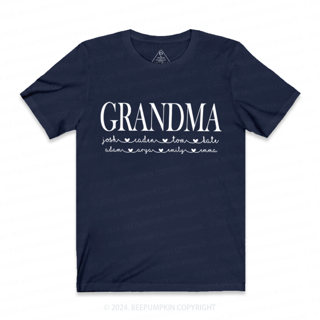 Grandma And Kids Personalized Shirt