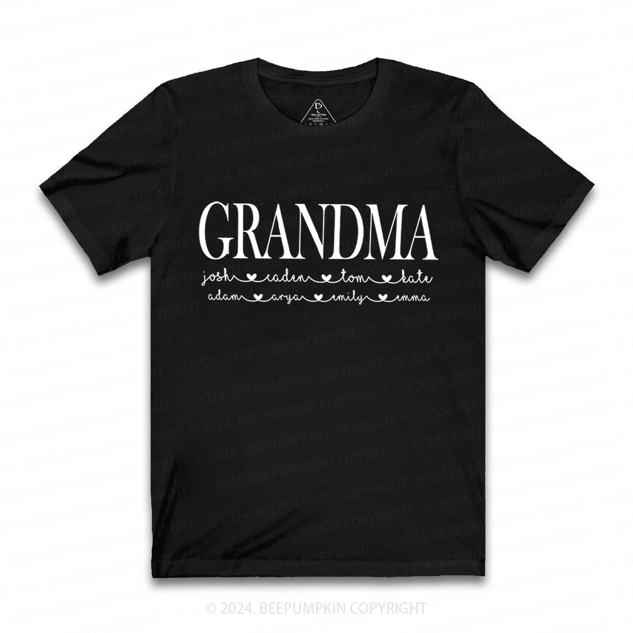 Grandma And Kids Personalized Shirt