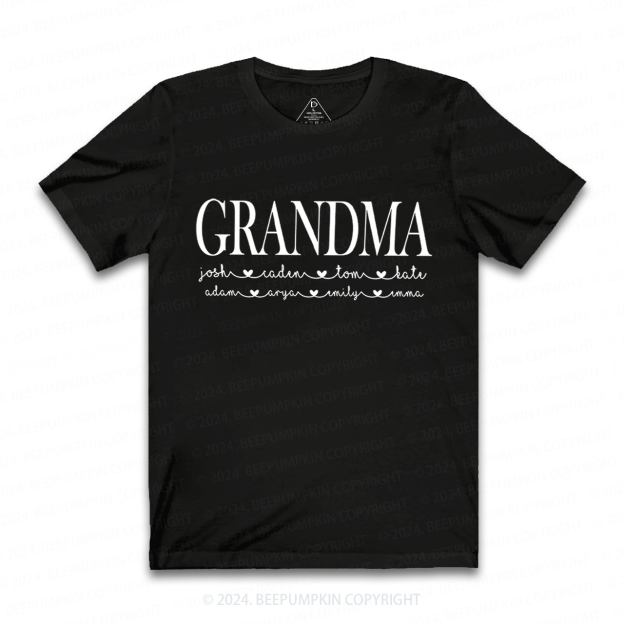 Grandma And Kids Personalized Shirt