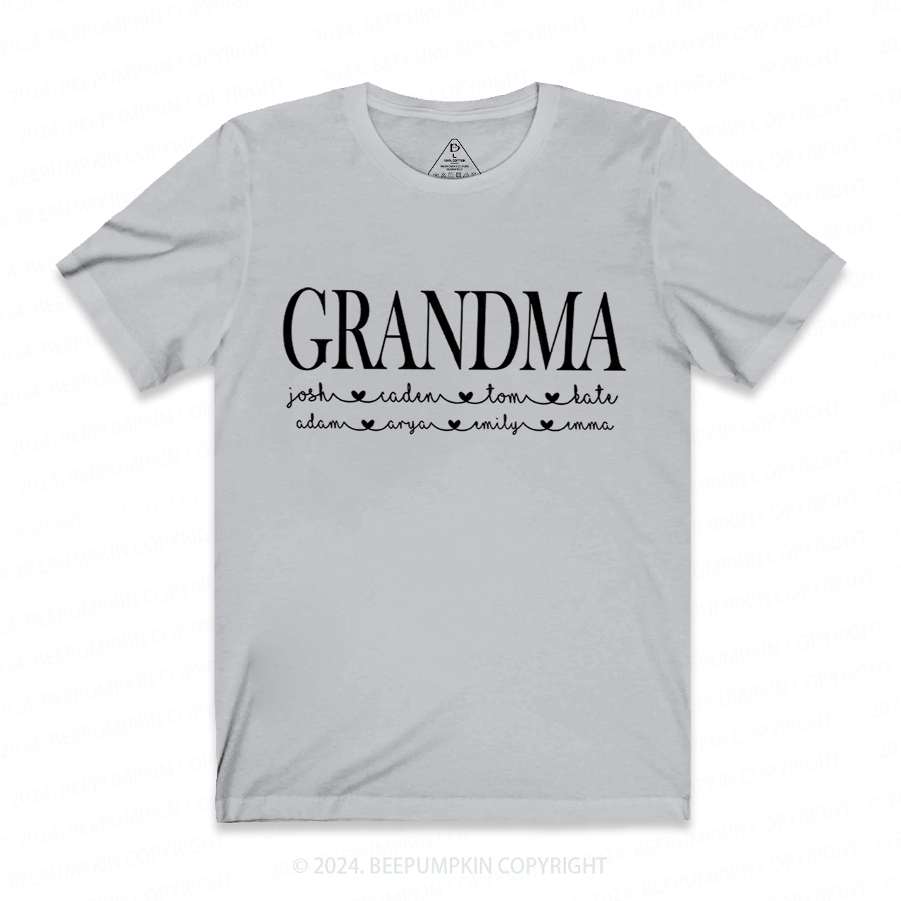 Grandma And Kids Personalized Shirt
