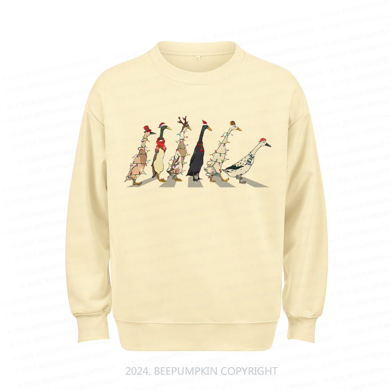 Funny Christmas Ducks Sweatshirt Beepumpkin