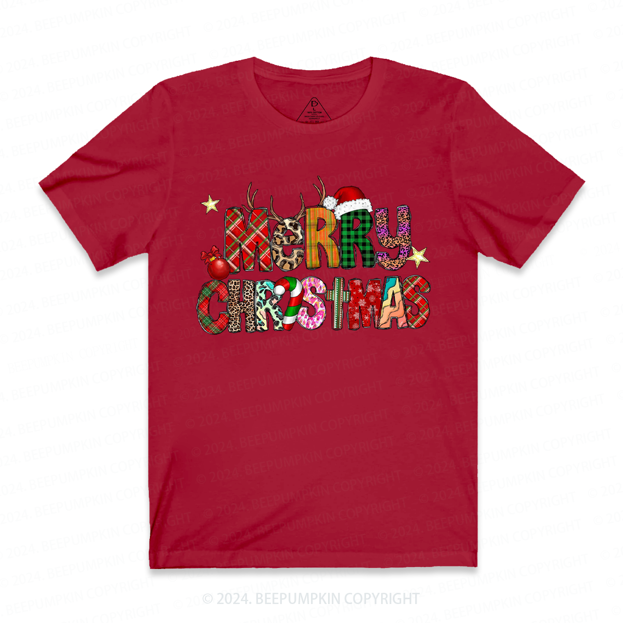 Merry Christmas Santa Hat Holiday Shirts Beepumpkin