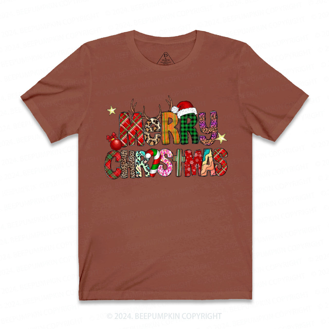 Merry Christmas Santa Hat Holiday Shirts Beepumpkin