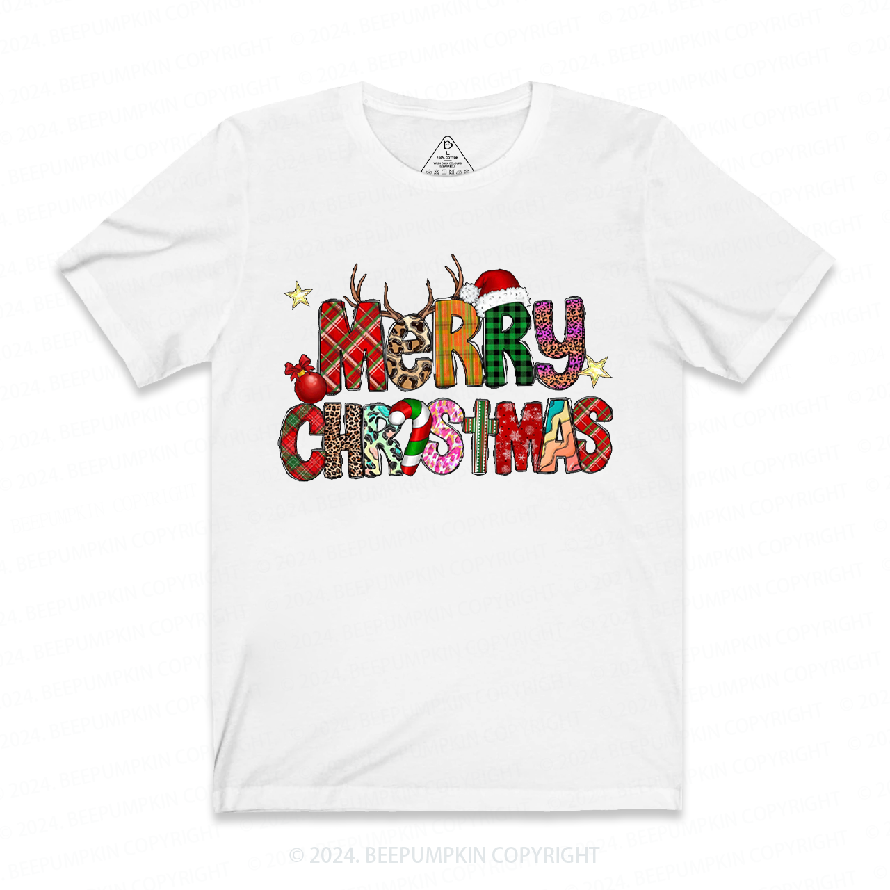 Merry Christmas Santa Hat Holiday Shirts Beepumpkin