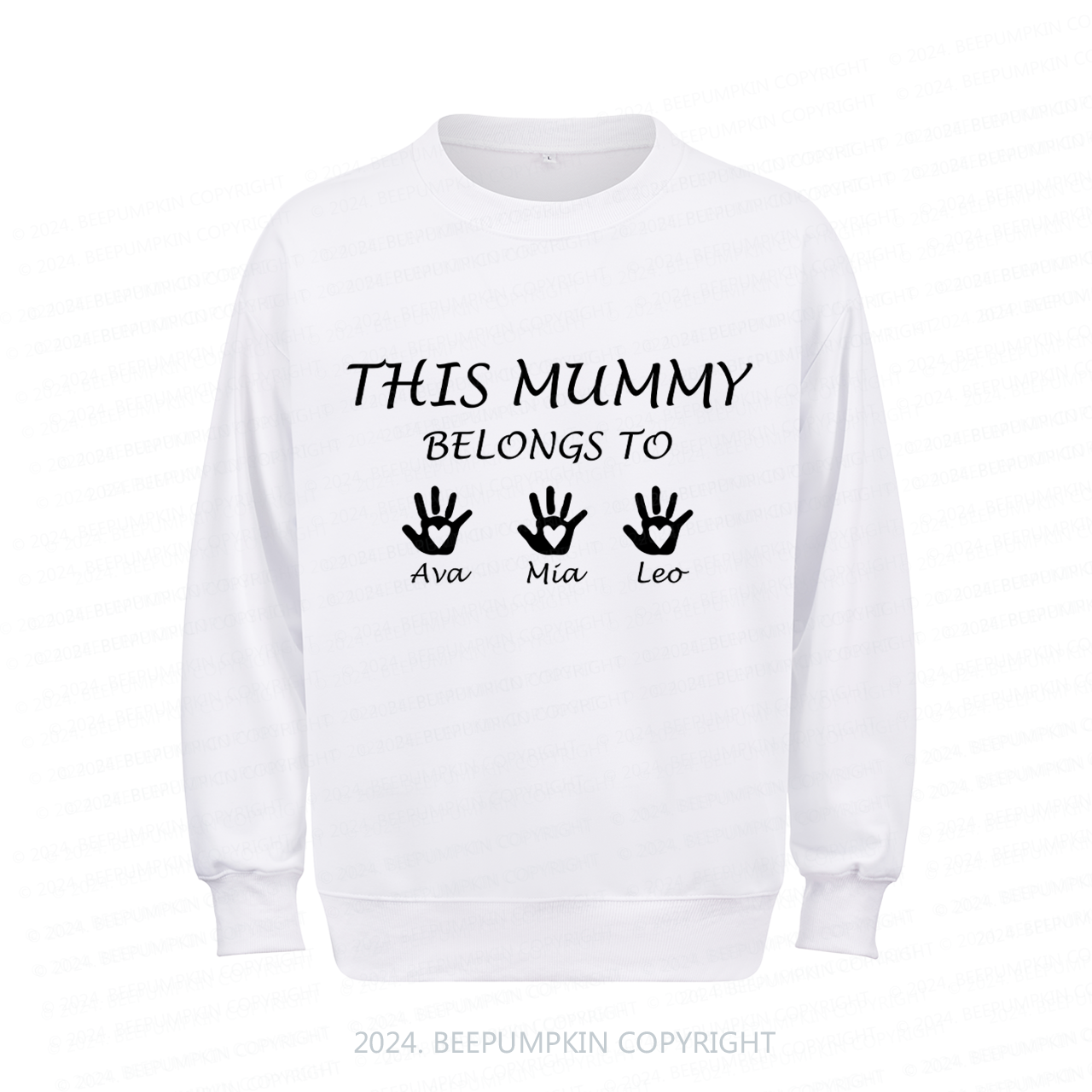 Personalized Sweatshirt This Mummy Belongs To