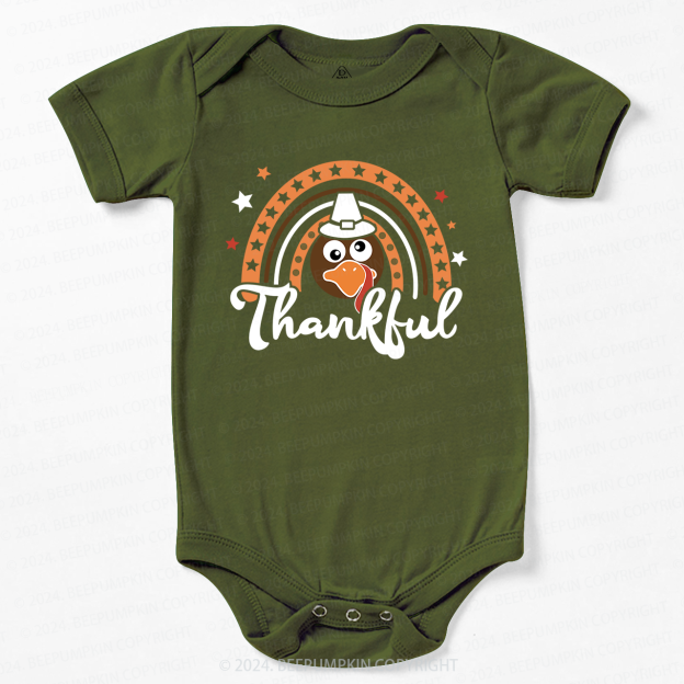 Thanksgiving Little Turkey Bodysuit For Baby Beepumpkin