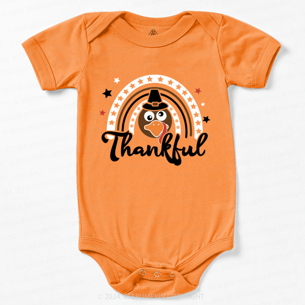 Thanksgiving Little Turkey Bodysuit For Baby Beepumpkin