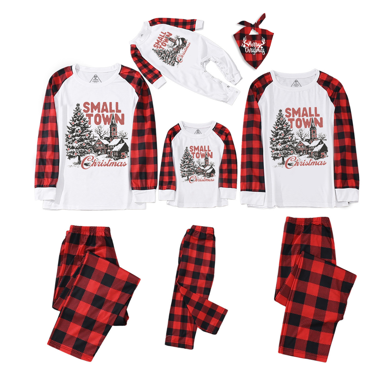 Retro Christmas Family Matching Pajama Set Beepumpkin