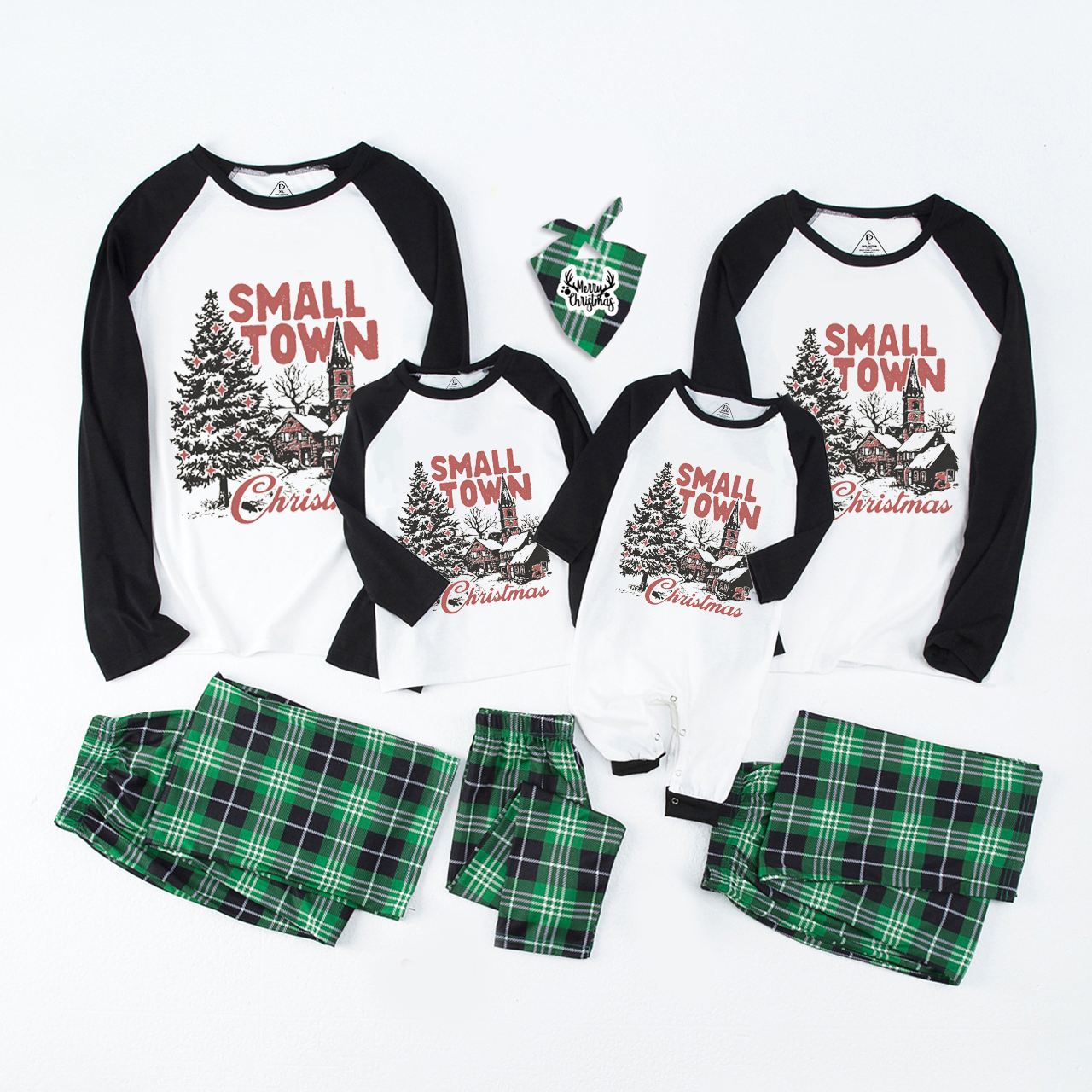 Retro Christmas Family Matching Pajama Set Beepumpkin